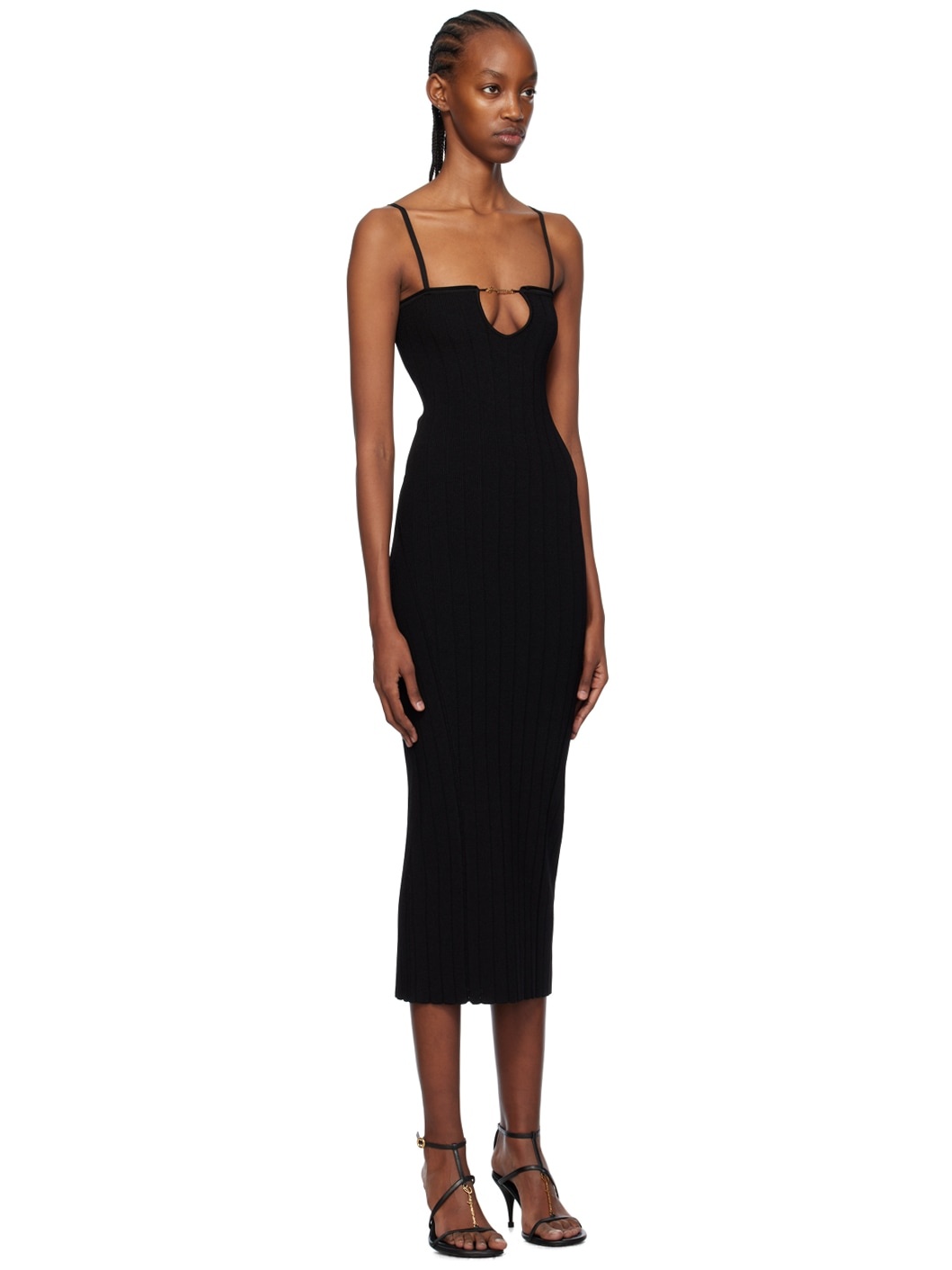 Black Les Classiques 'La robe Sierra bretelles' Midi Dress - 2