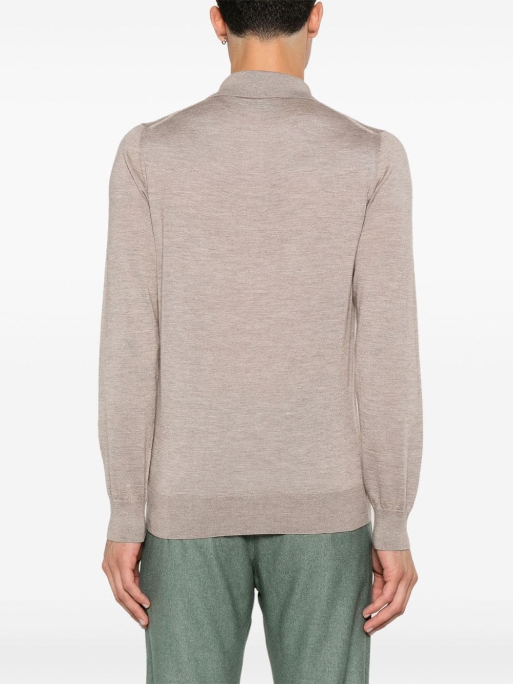 fine-knit polo shirt - 4