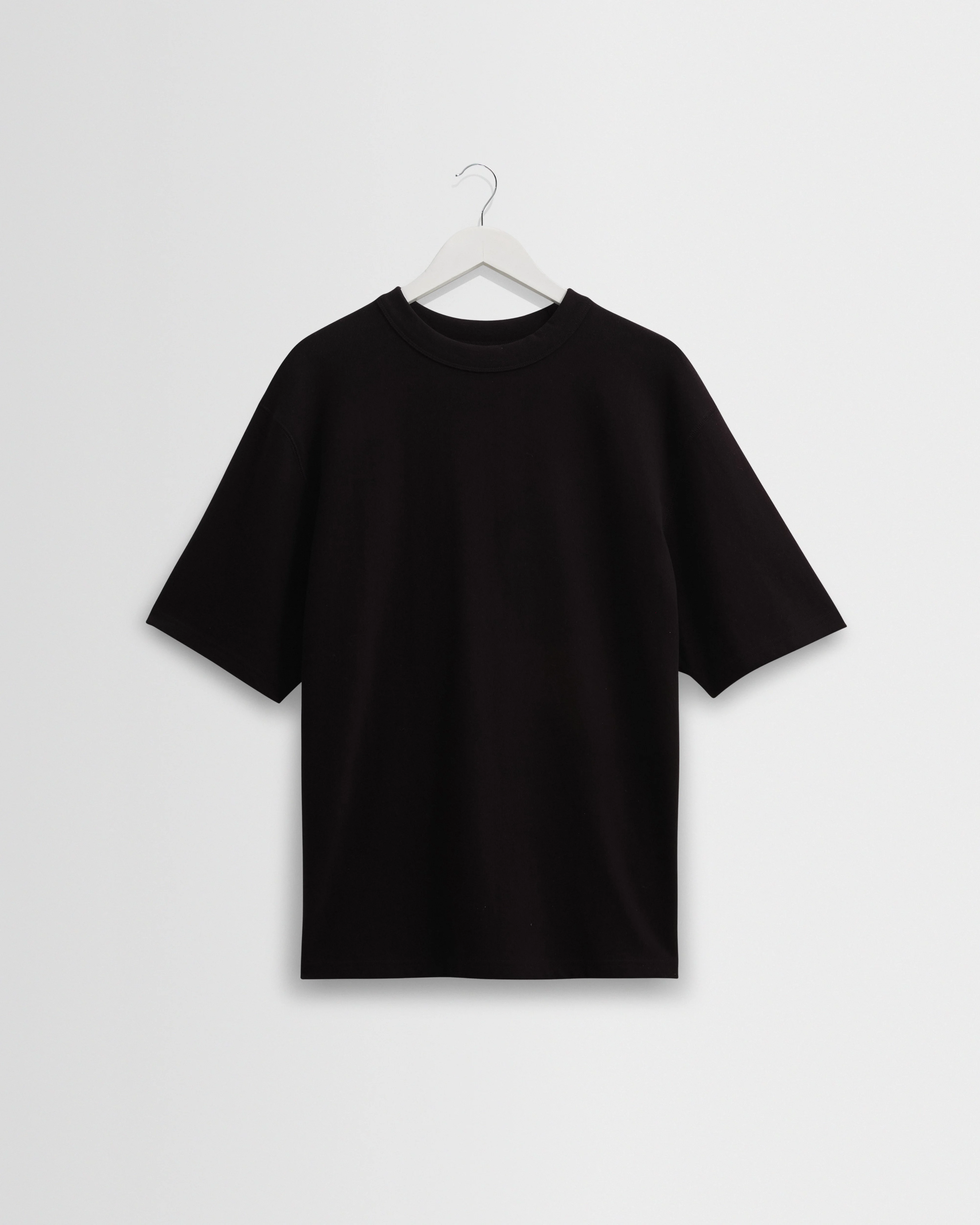 Milton - Black Organic Compact Cotton T-Shirt - 1