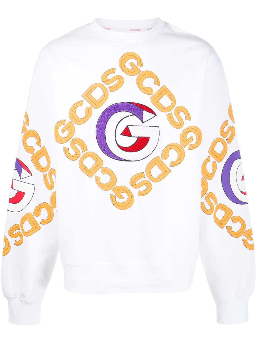 logo print sweatshirt - 1