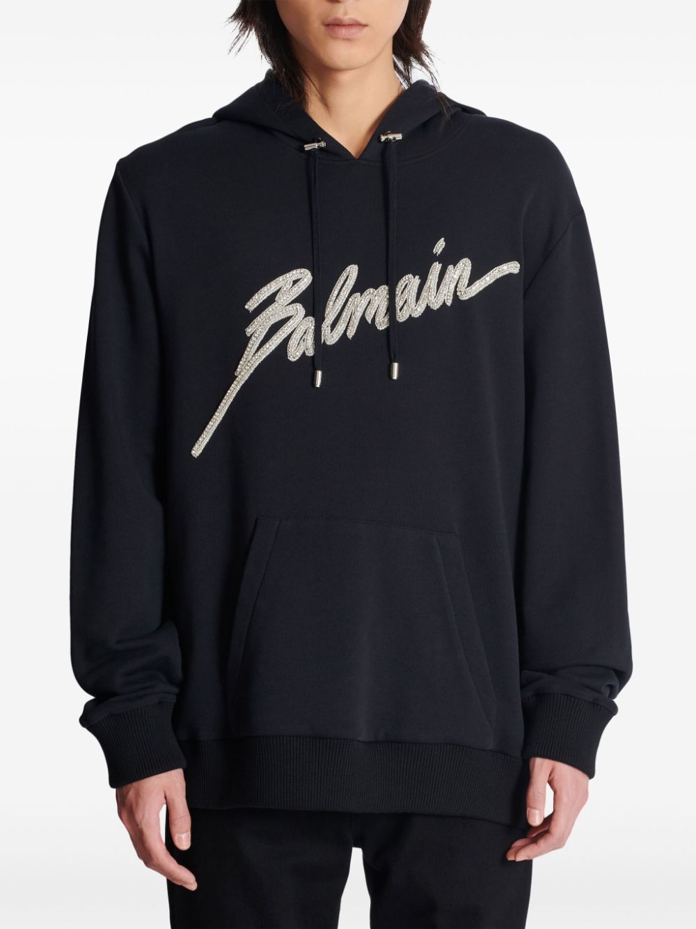 crystal-embellished hoodie - 5