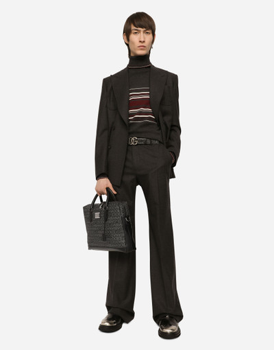 Dolce & Gabbana Coated jacquard briefcase outlook