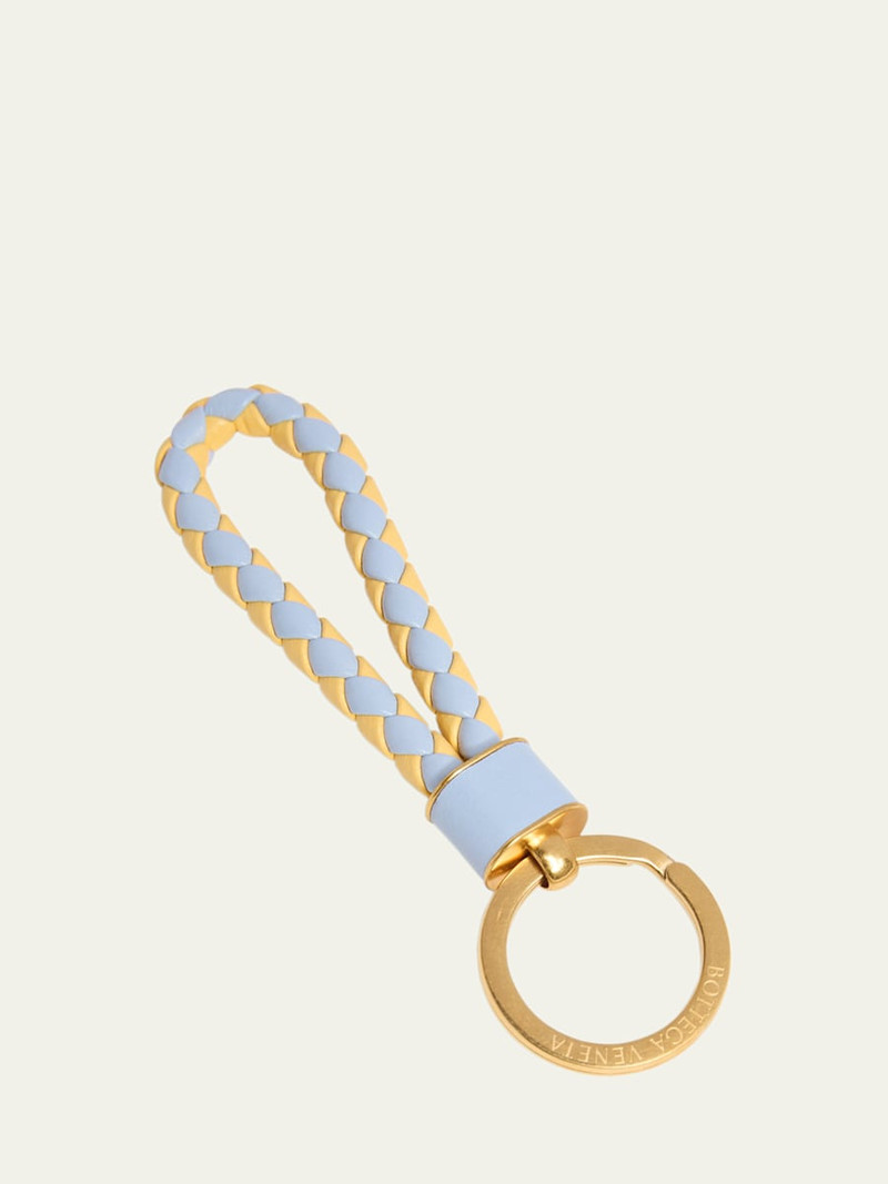 Bottega Veneta Intrecciato Leather Keyring outlook