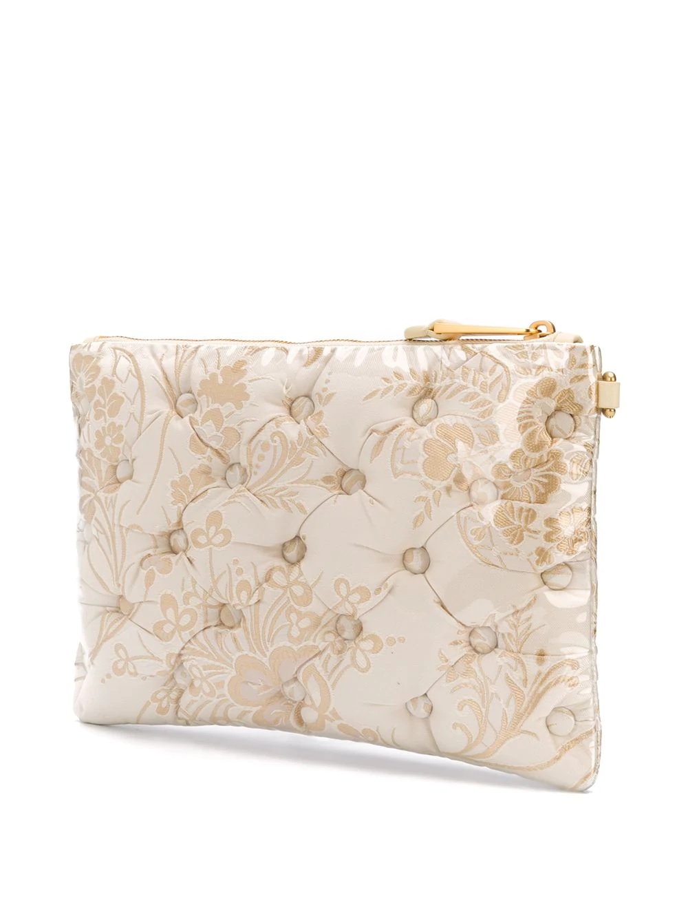 jacquard floral pattern clutch - 3