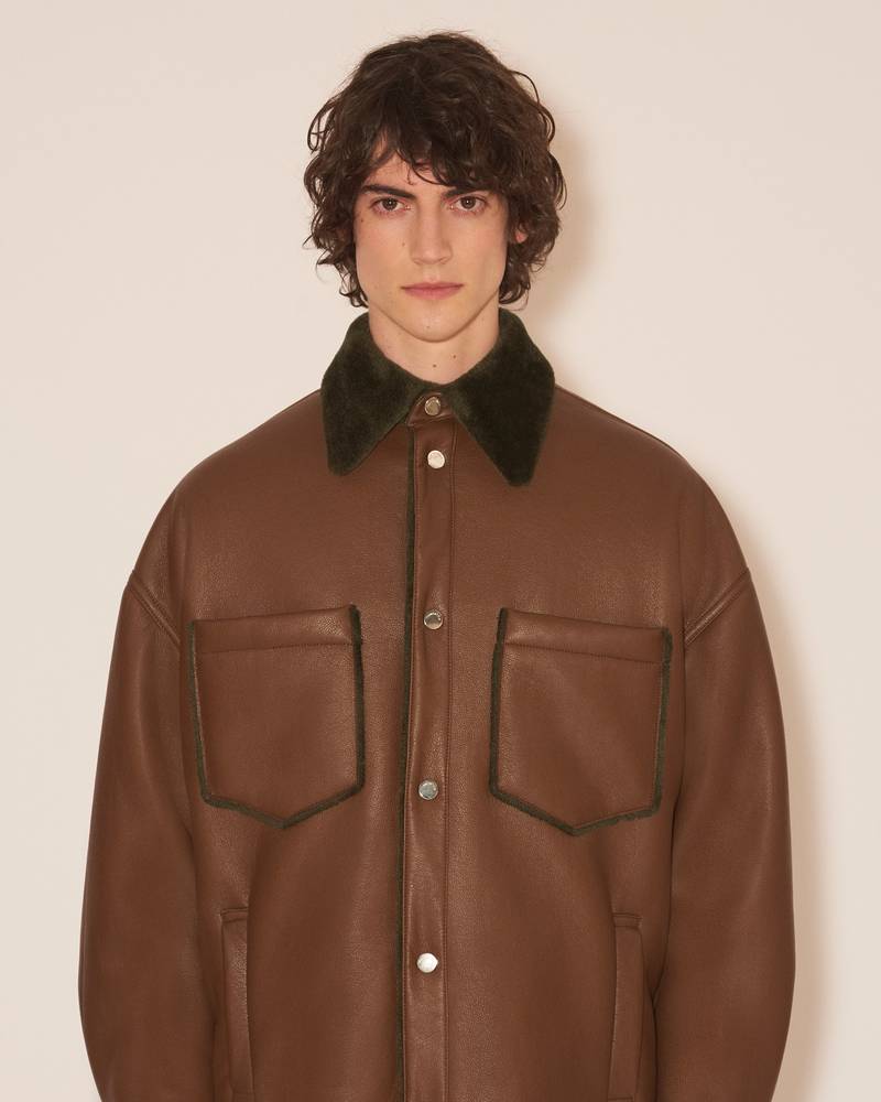 MATHIS - Long sleeve overshirt - Dark khaki 6