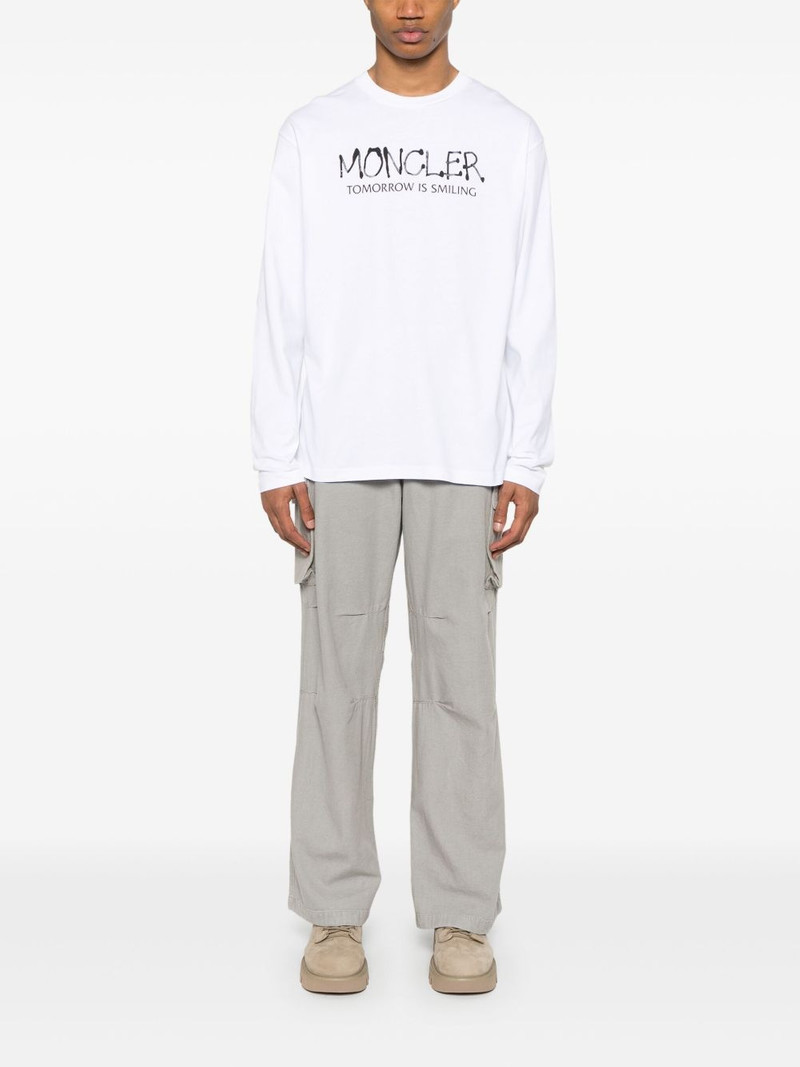Moncler graffiti-logo long-sleeve T-shirt outlook