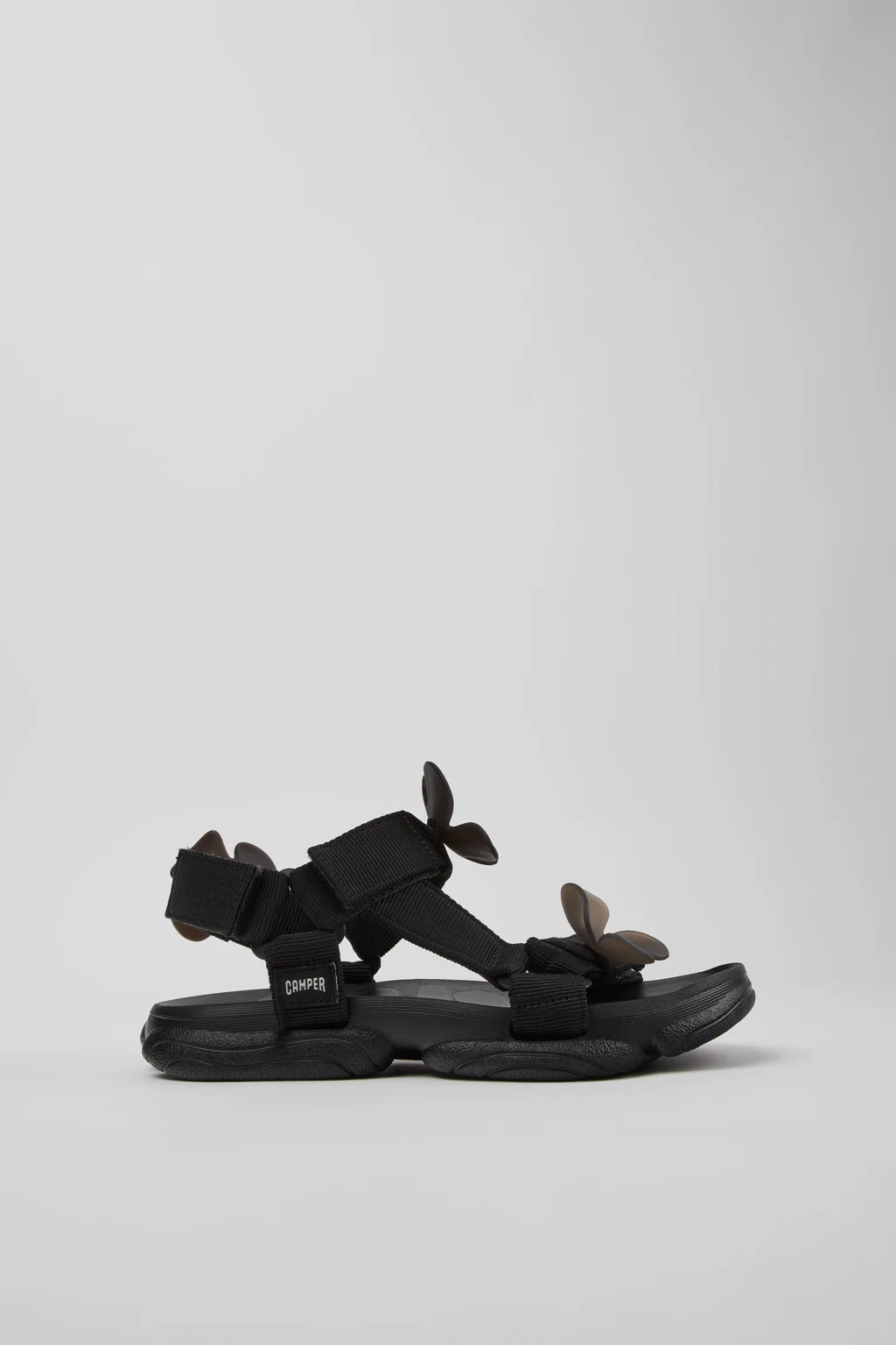Karst Sandal Black Textile Sandals for Women. - 1
