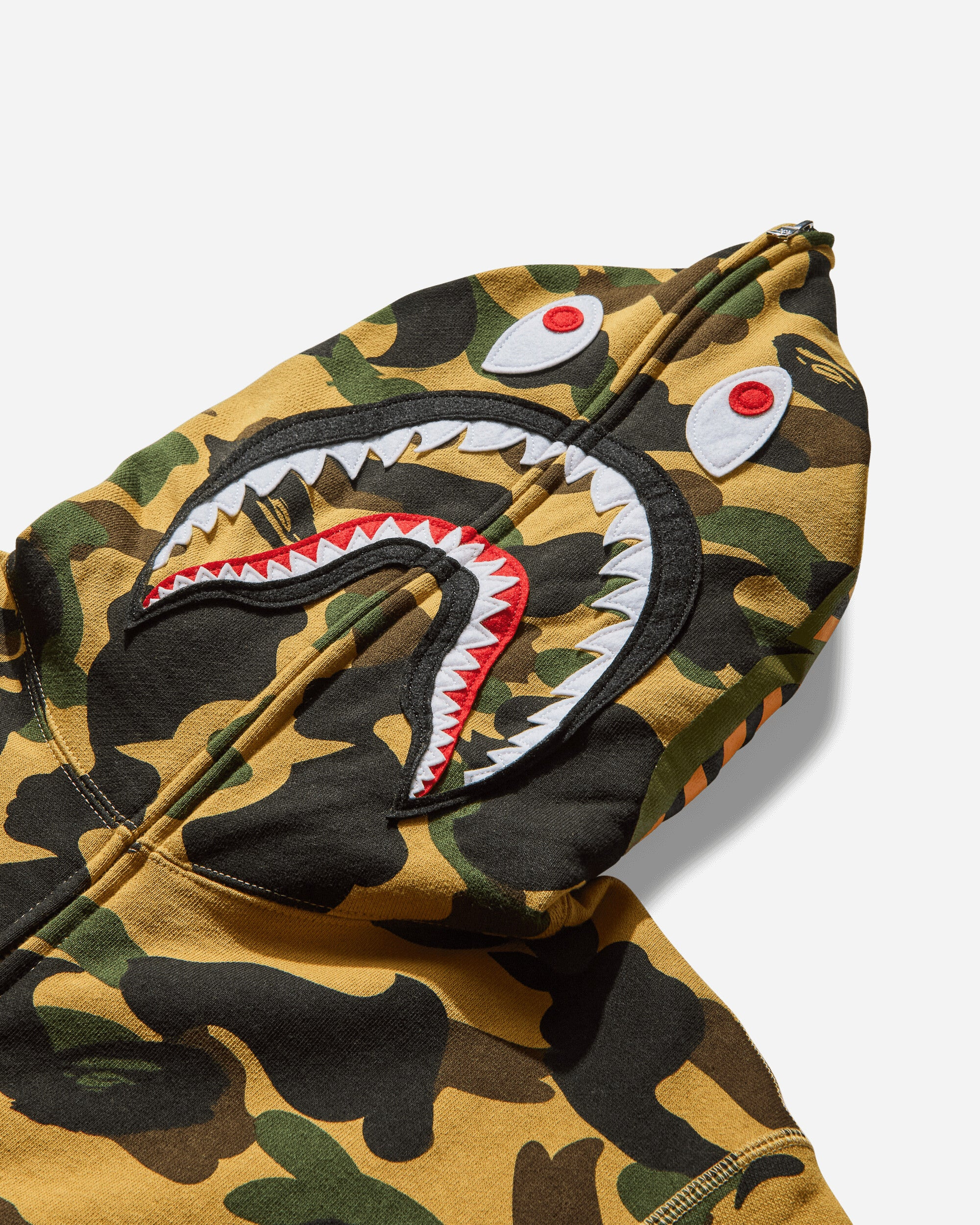 Men's 1st Camo Shark Full Zip Hoodie Yellow - 3