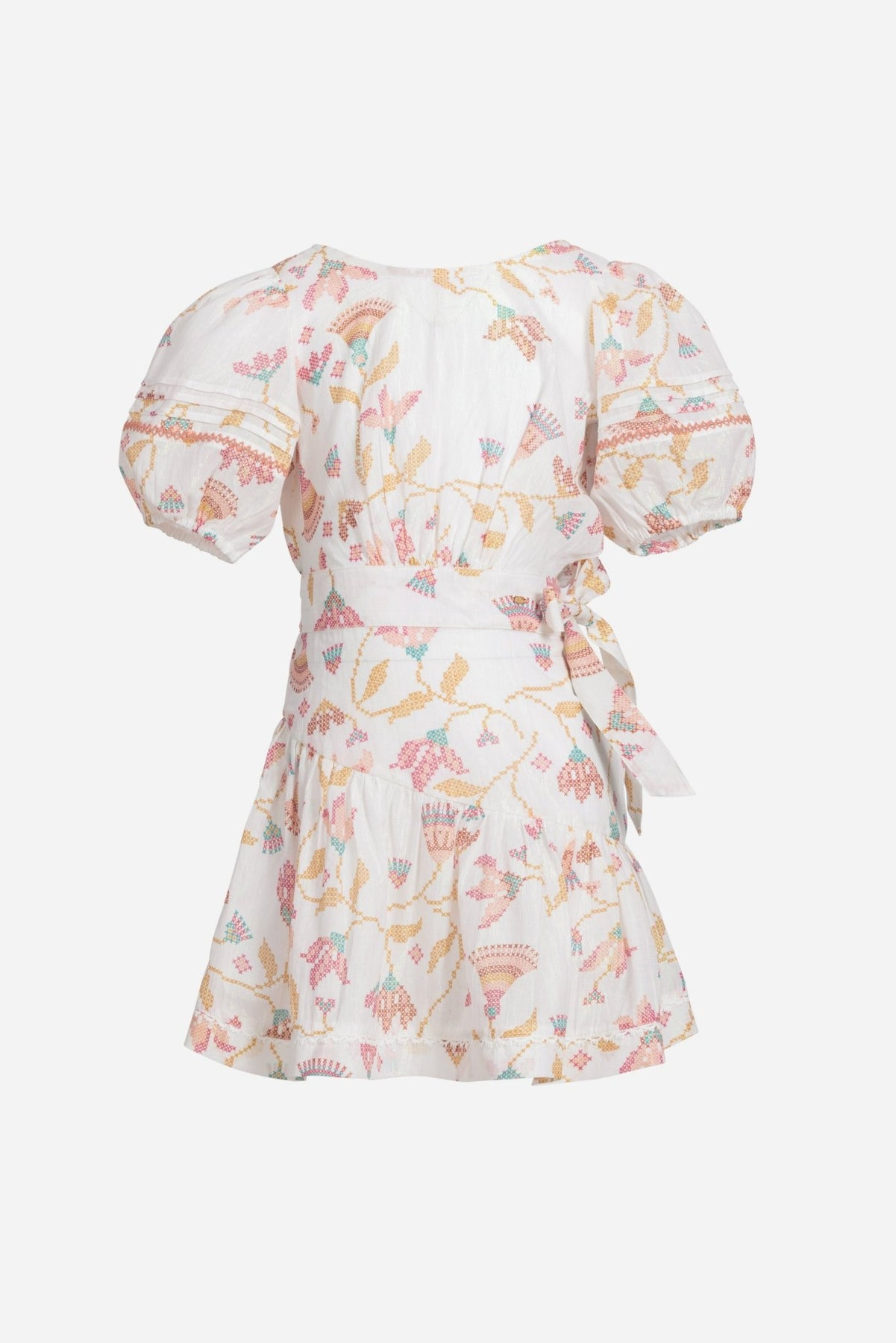 Mini Dress Chantal for girls - Pink Ylang Ylang - 1