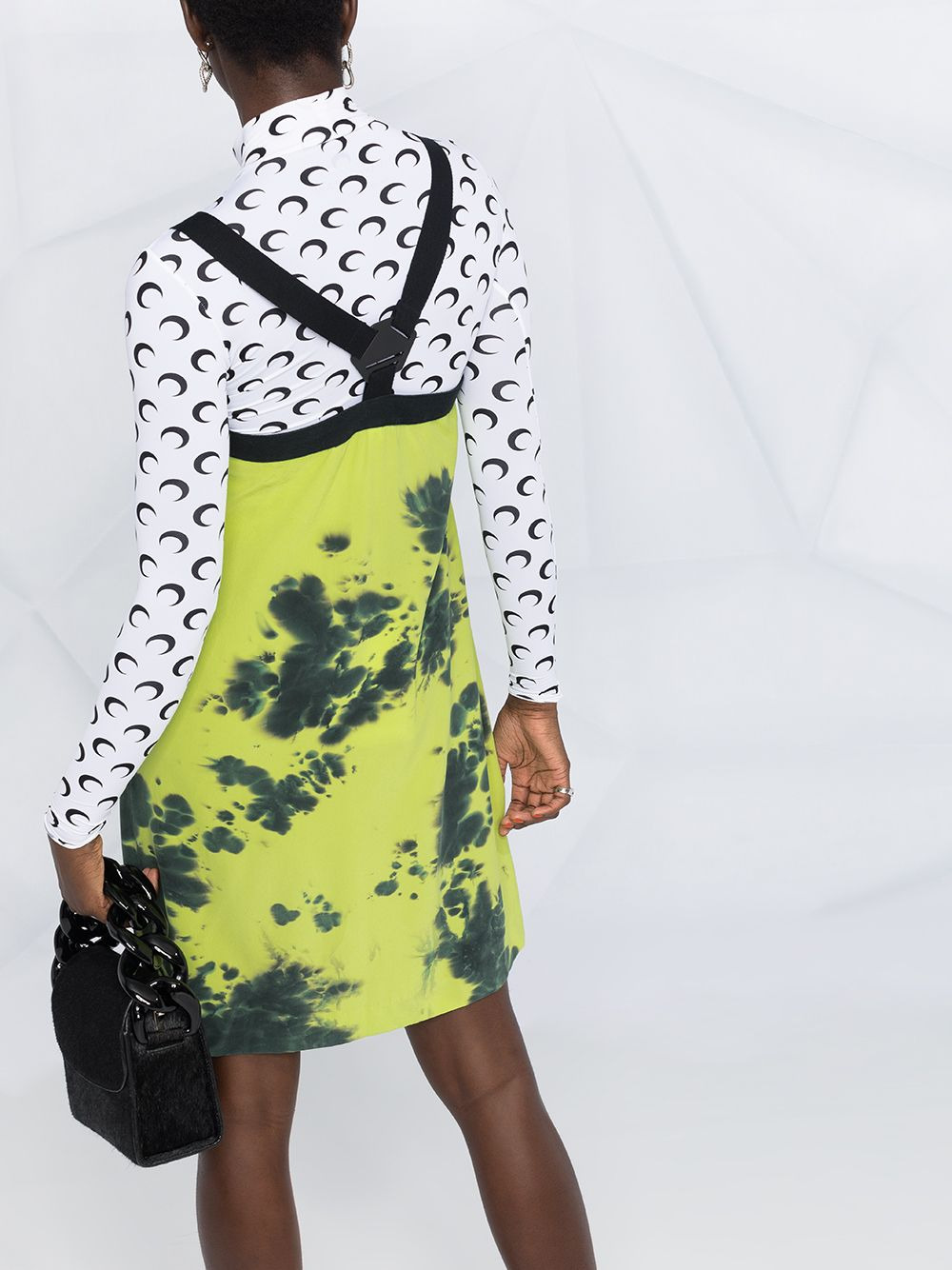 tie-dye print shift dress - 3