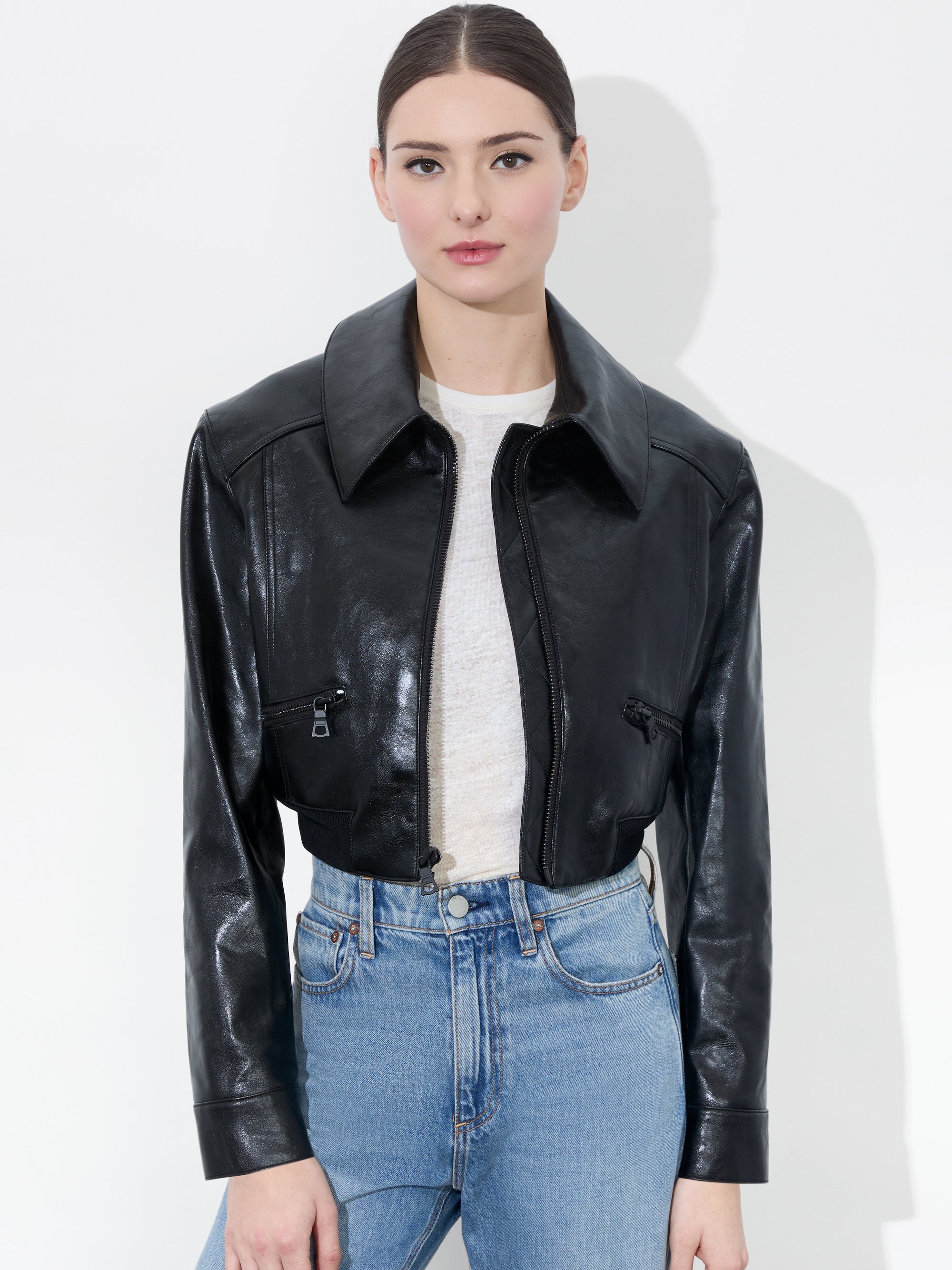 HYDE CROPPED VEGAN JACKET - 2