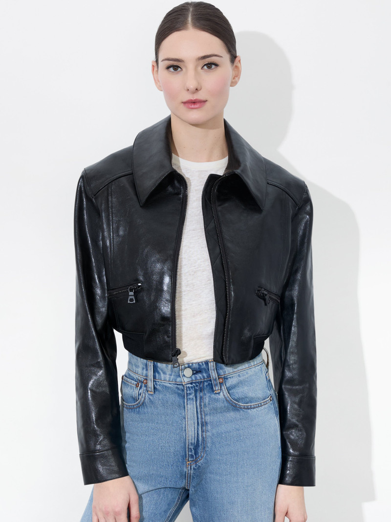 HYDE CROPPED VEGAN JACKET 2