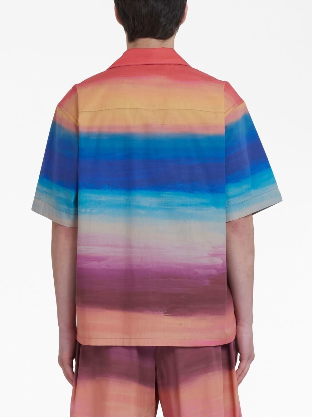 PAINTERLY-PRINT COTTON SHIRT - 4