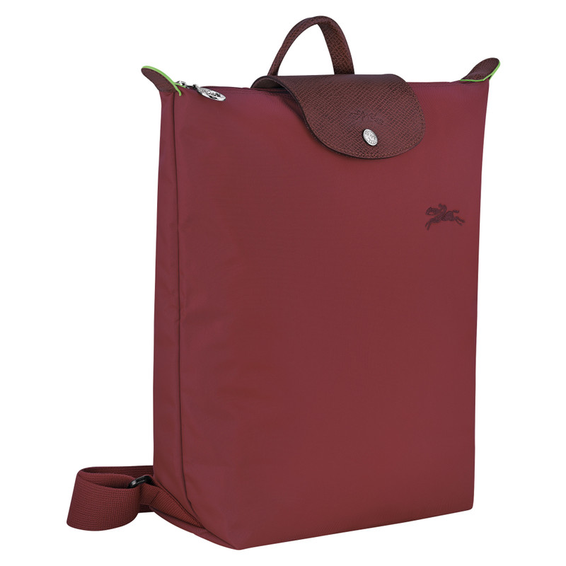 Longchamp Le Pliage Green M Backpack Pomegranate - Canvas outlook