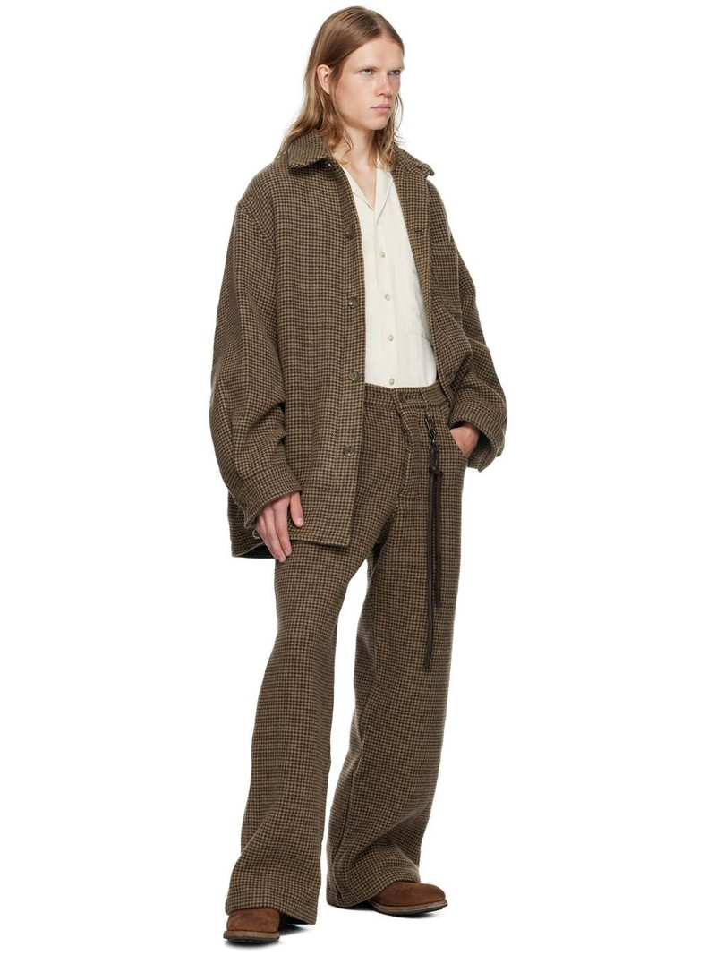 Song for the Mute Brown Wide-Leg Trousers outlook
