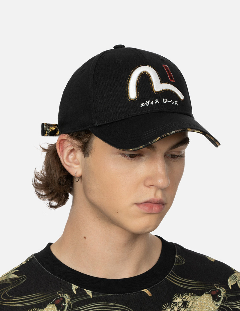 Seagull Embroidery and Daicock Brocade Cap 5