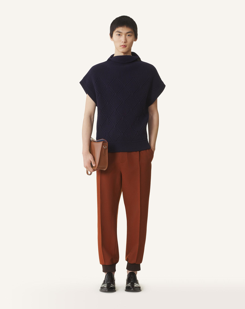 Lanvin SLEEVELESS DIAMOND DETAIL WOOL SWEATER outlook