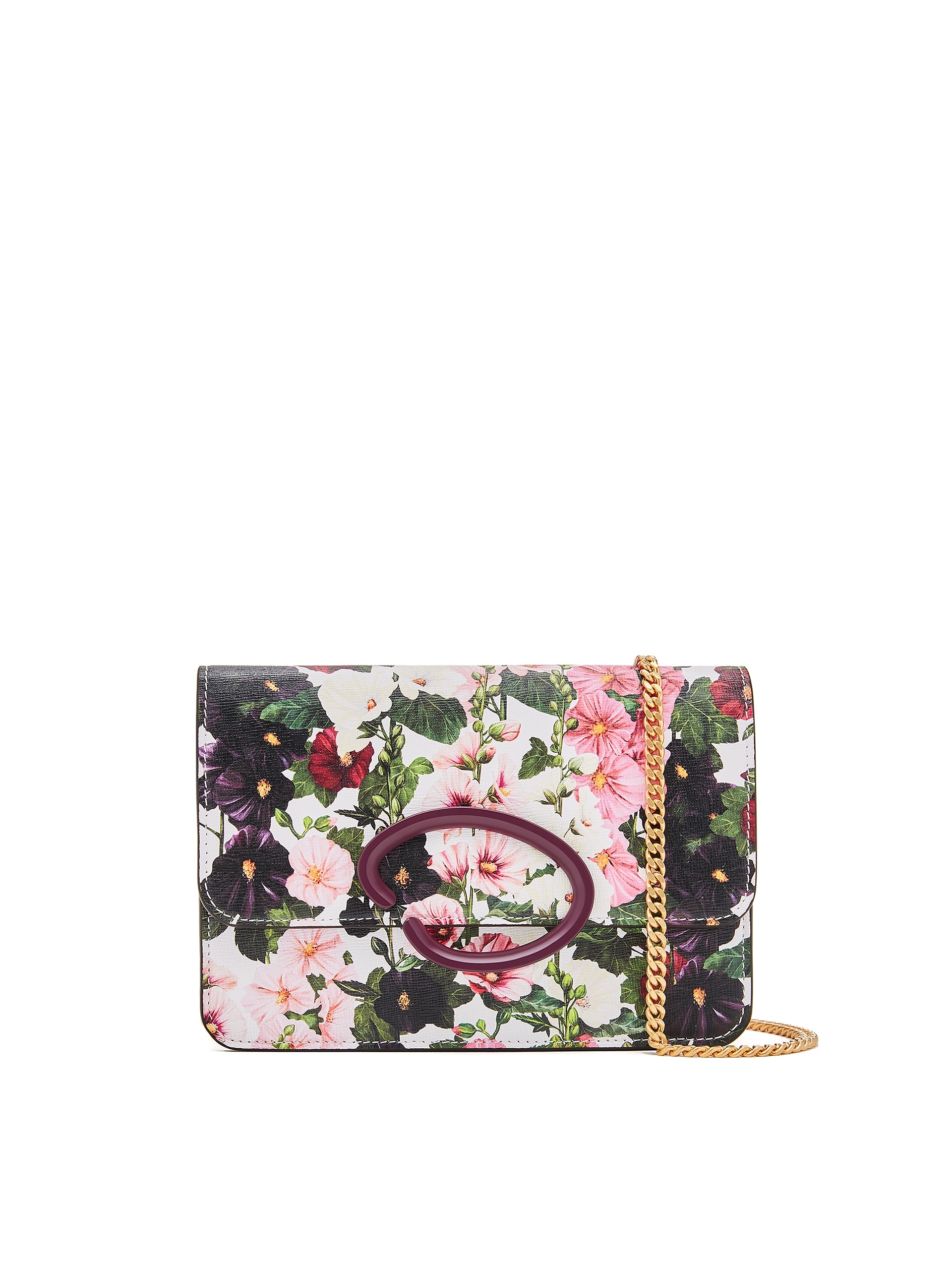 HOLLYHOCKS PRINTED O POCHETTE - 1