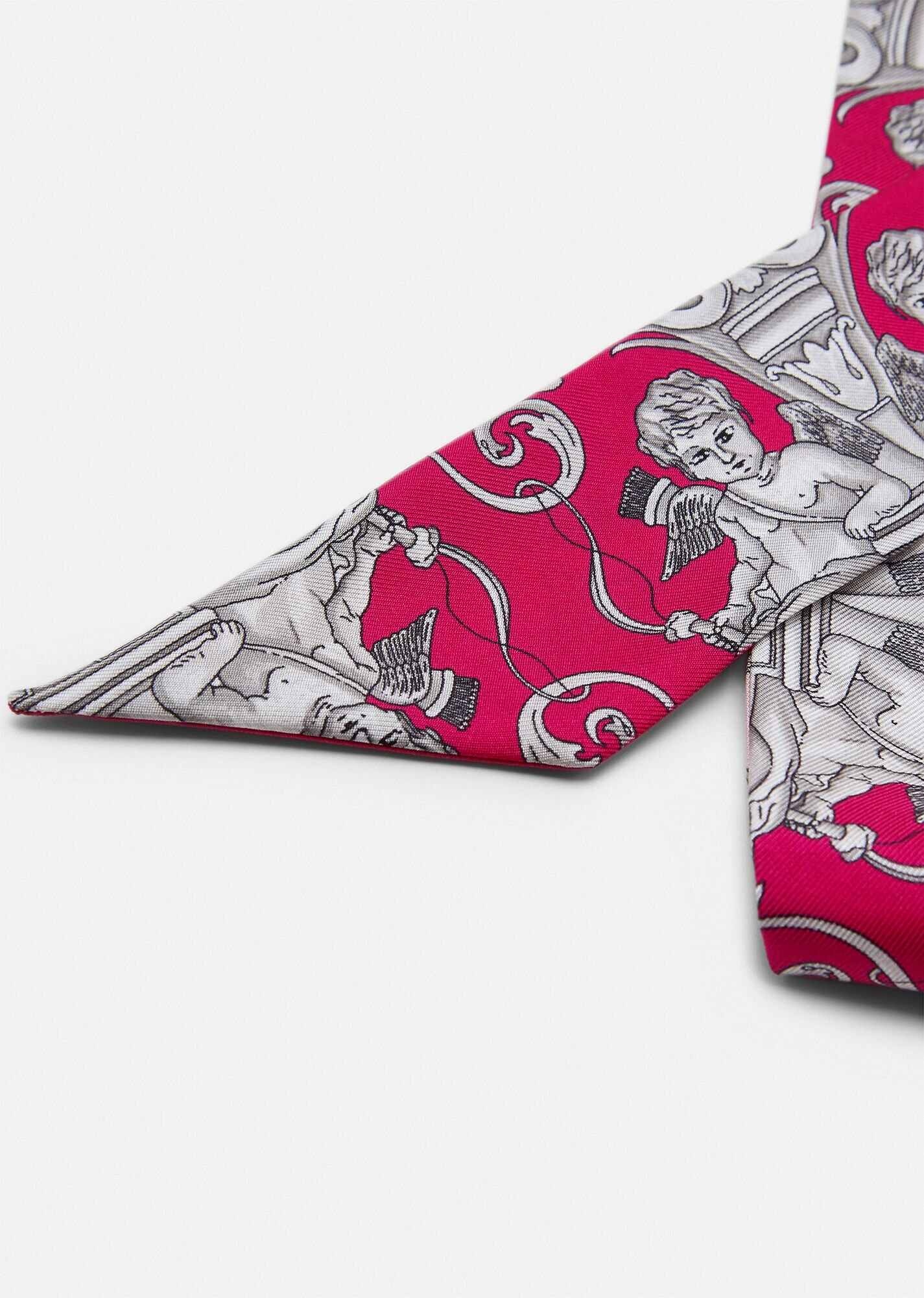 Sliver Baroque Silk Scarf - 2