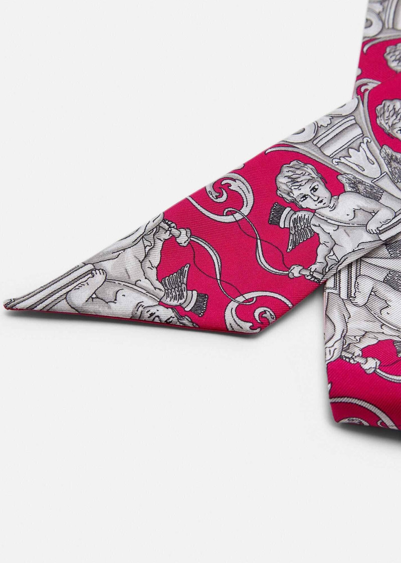 VERSACE Sliver Baroque Silk Scarf outlook