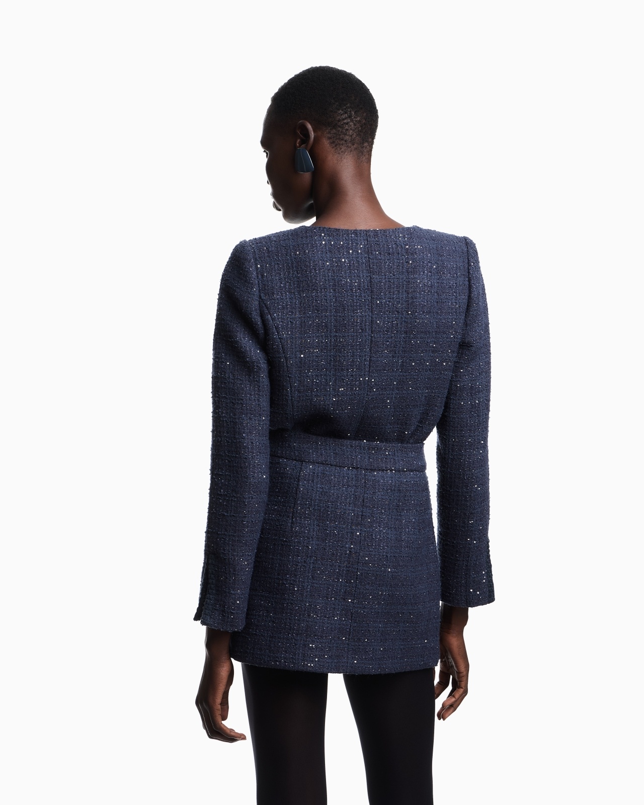 LUREX TWEED MINI SKIRT WITH MICRO SEQUINS - 3