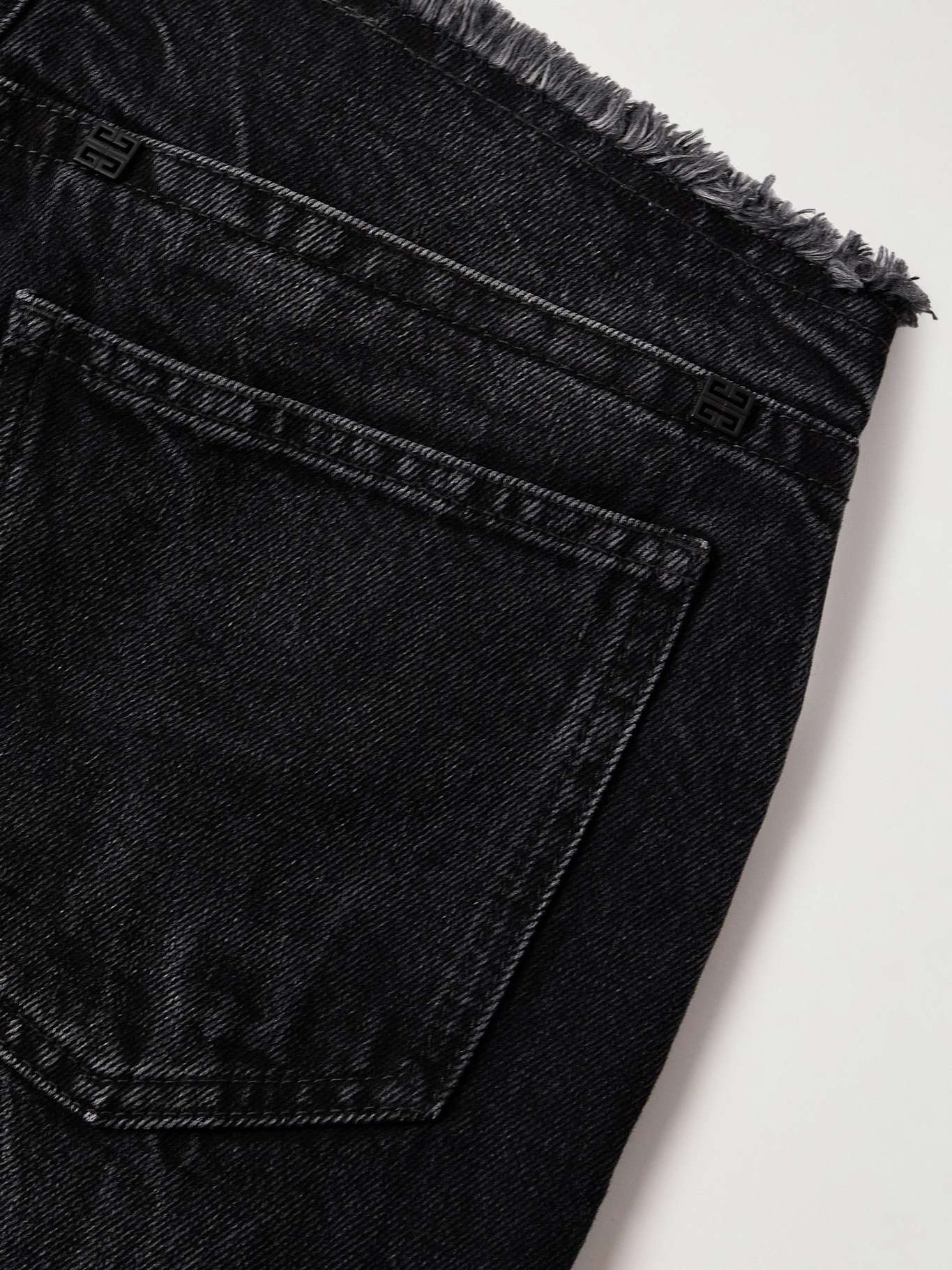Distressed low-rise wide-leg jeans - 6