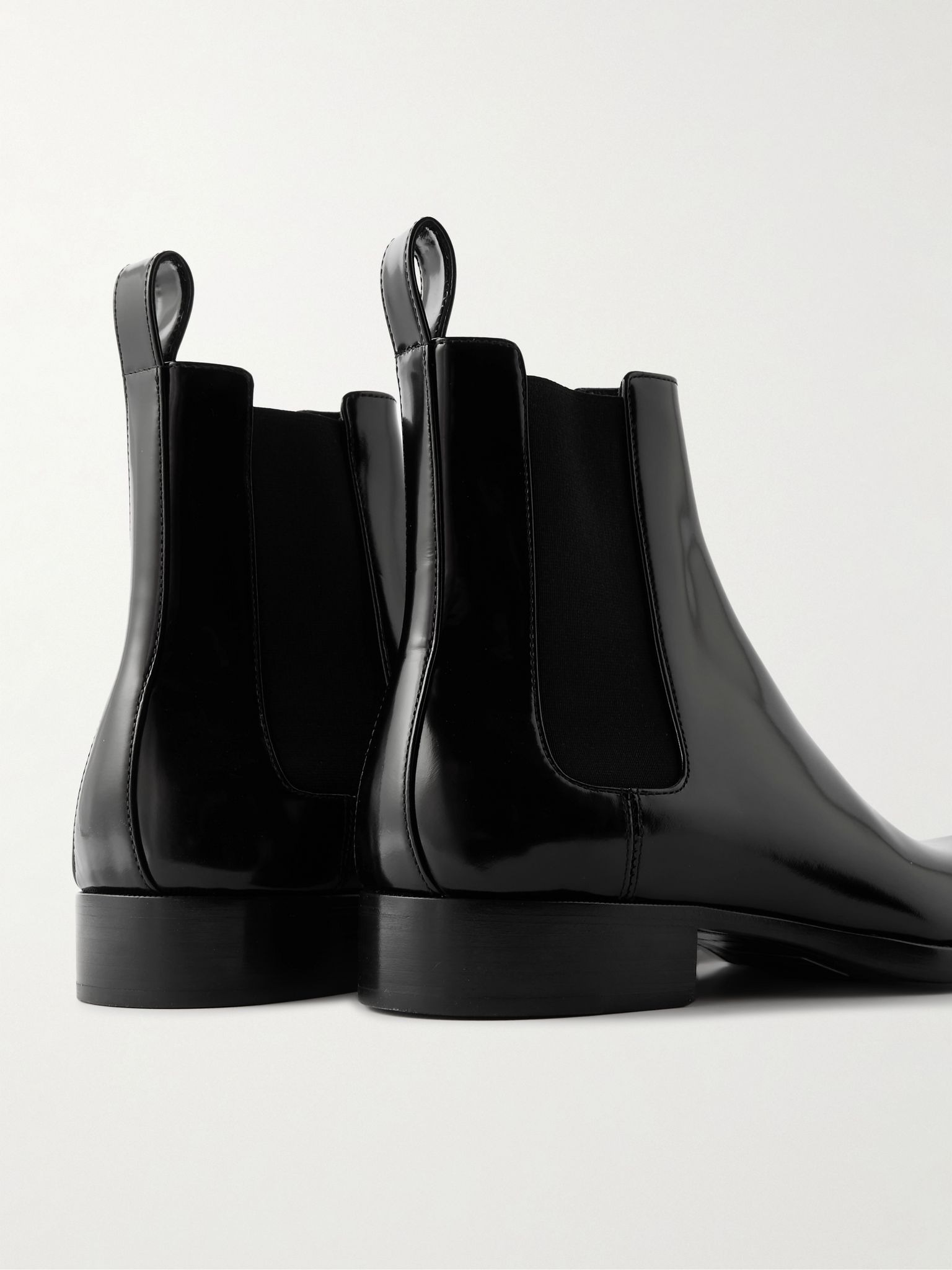 Vadim Polished-Leather Chelsea Boots Black - 5