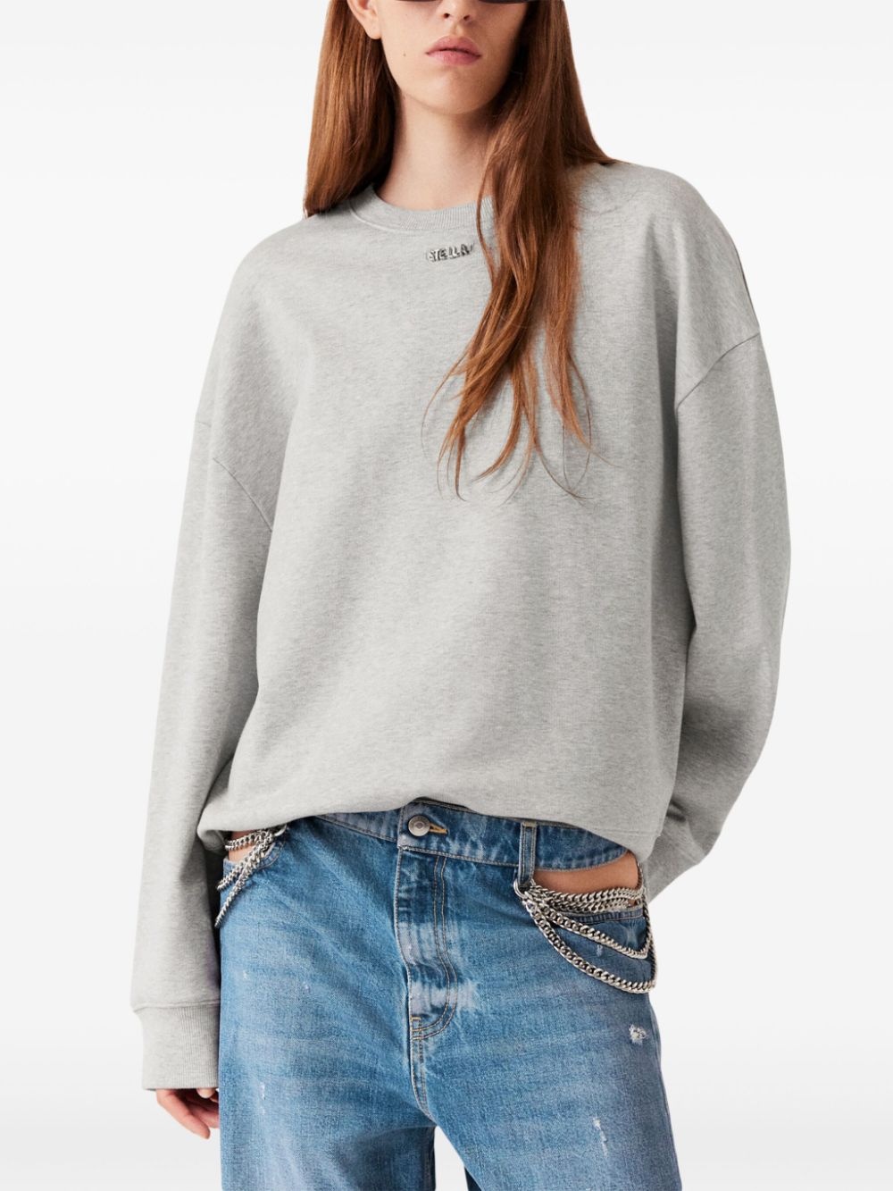 logo-charm sweatshirt - 3