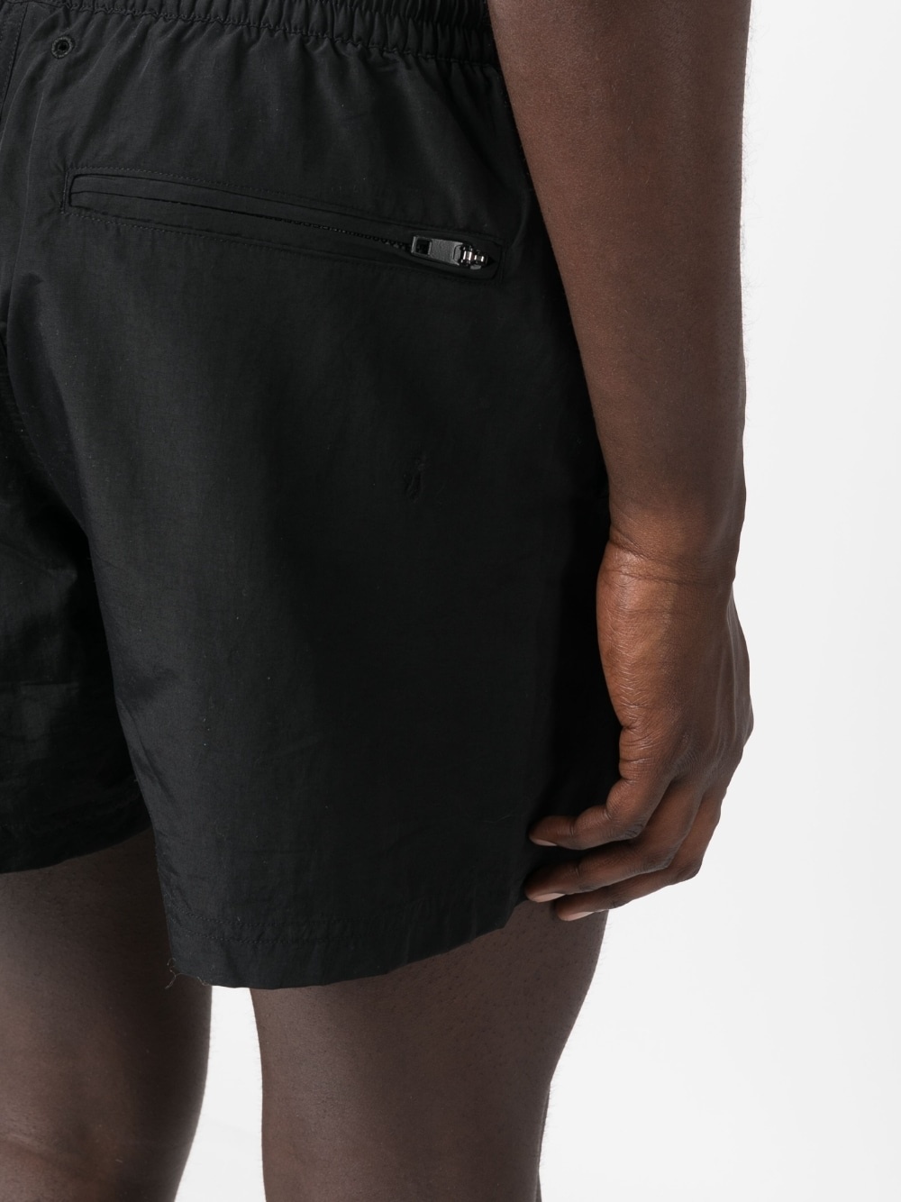 logo-print elasticated-waist track shorts - 5