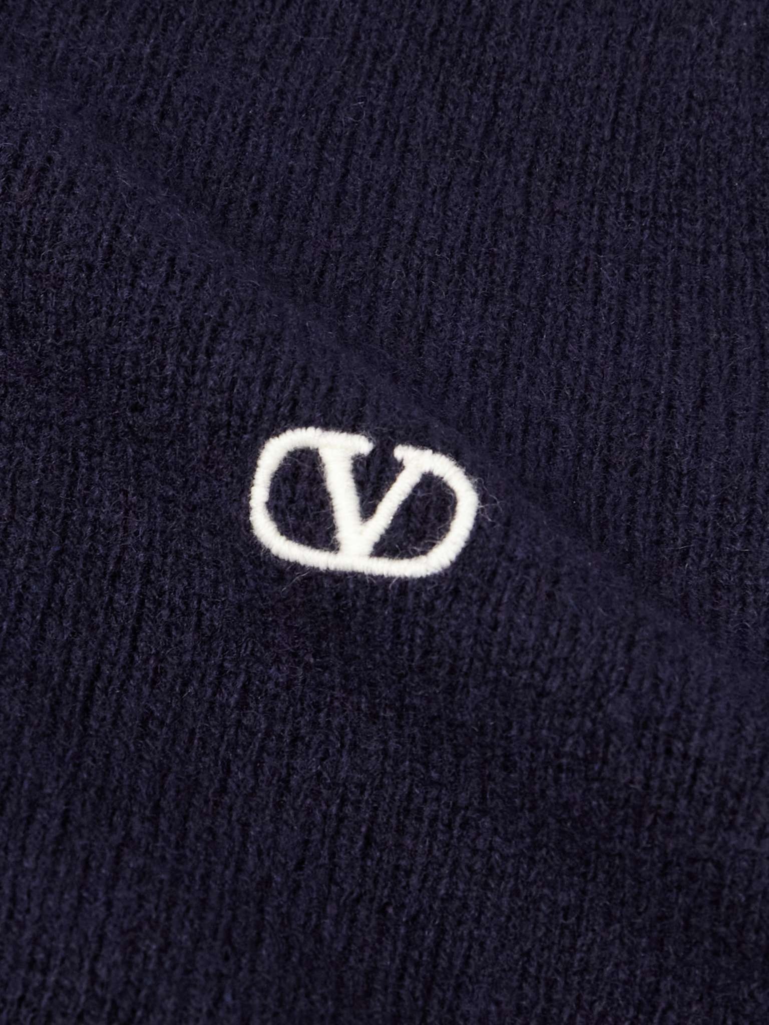 Logo-Embroidered Wool Sweater - 4