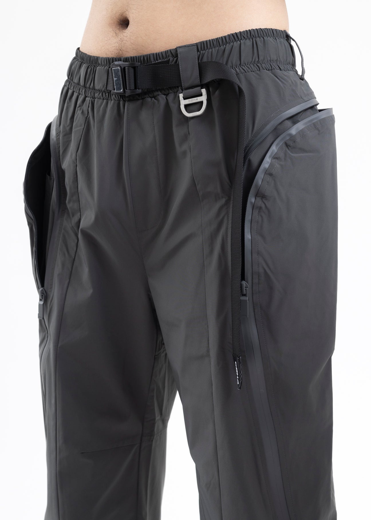 GREY STEREOSCOPIC ZIPPERED SKI PANTS - 6
