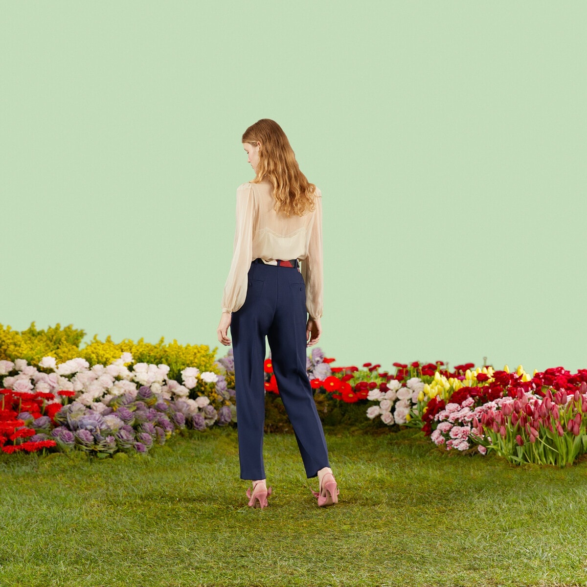 Wool pant with label - 3