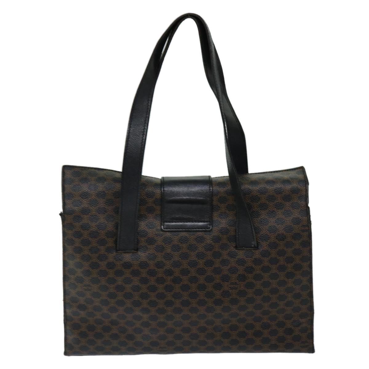 CELINE Macadam Canvas Hand Bag Pvc Black - 2