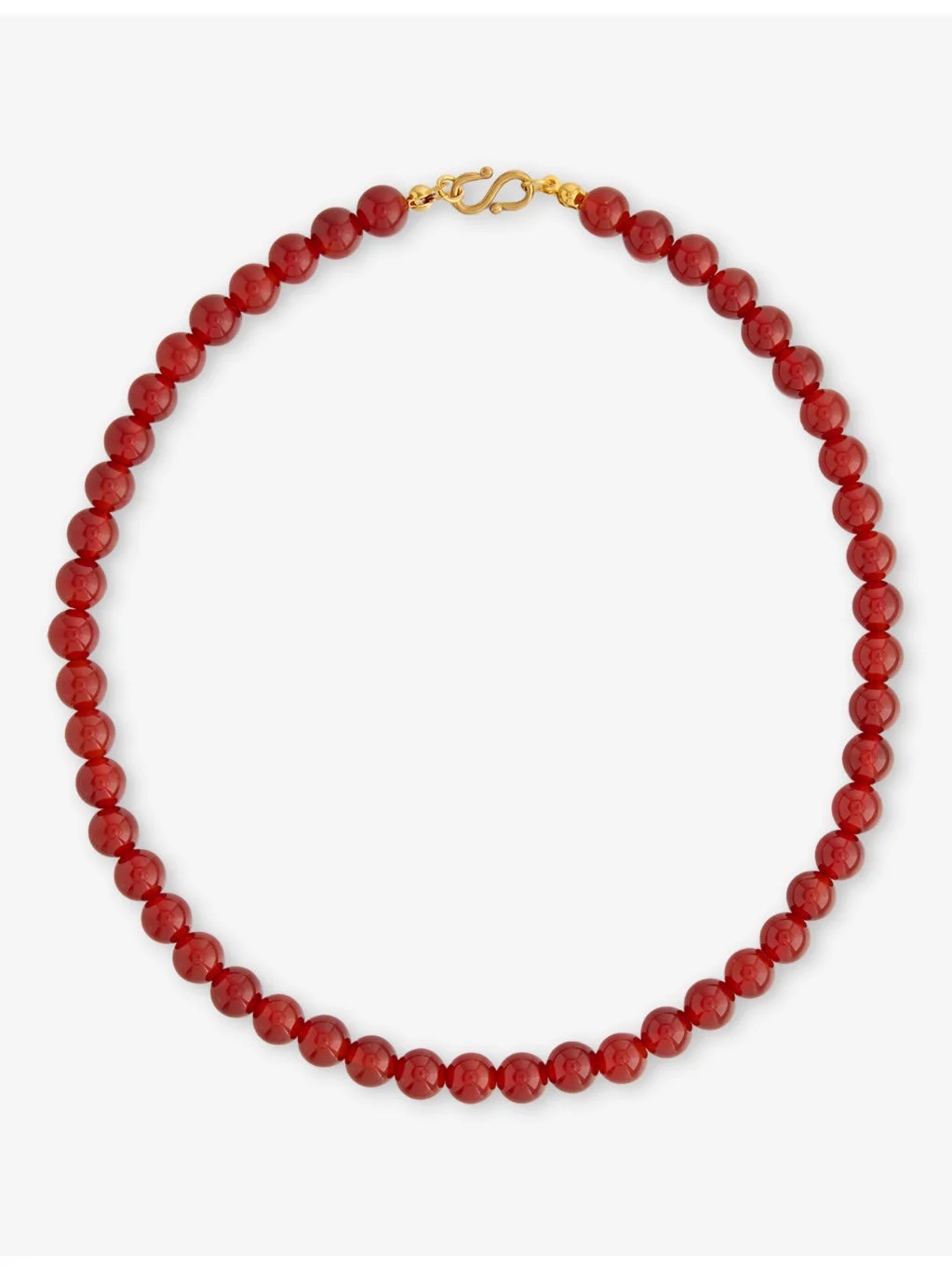 Sol Red Agate Beaded Necklace - 1