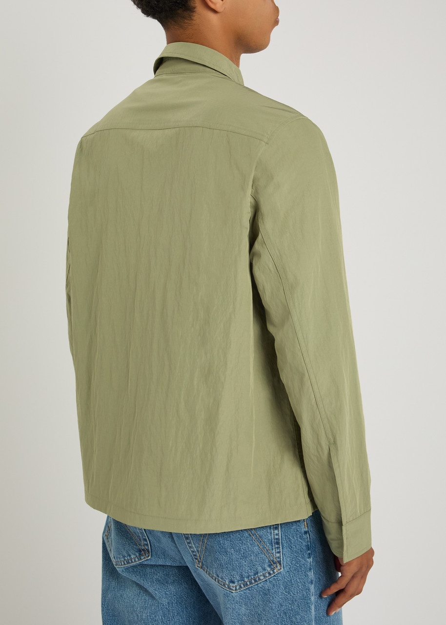 Fred Perry Logo-embroidered Crinkled Shell Overshirt - 3