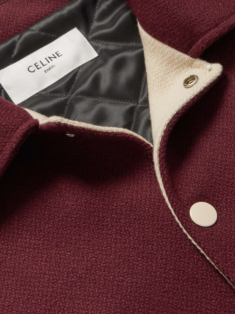 Logo-Appliquéd Mohair-Blend Bomber Jacket 6