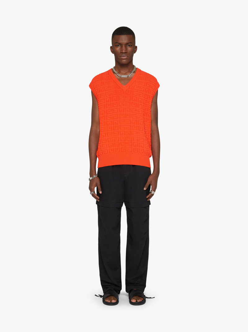 Givenchy SLEEVELESS SWEATER IN 4G JACQUARD outlook