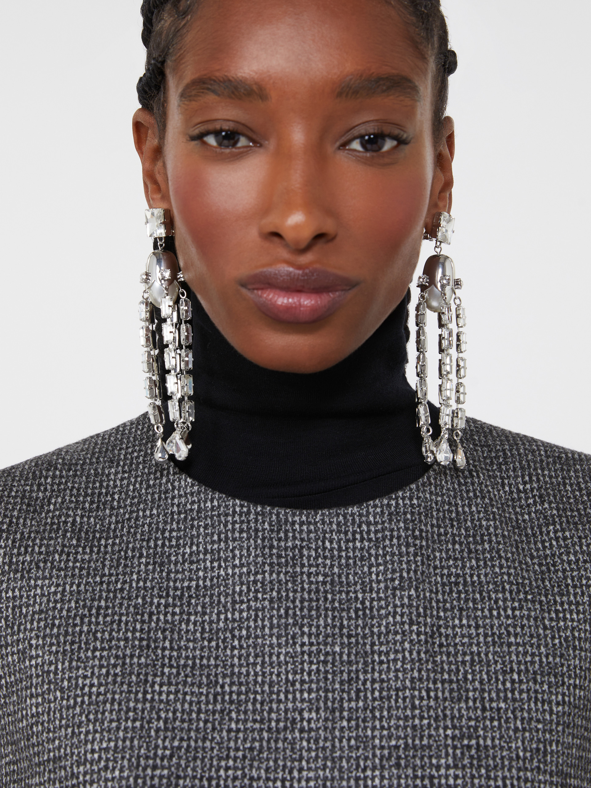 CALLAS Tassel and rhinestone earrings - 3