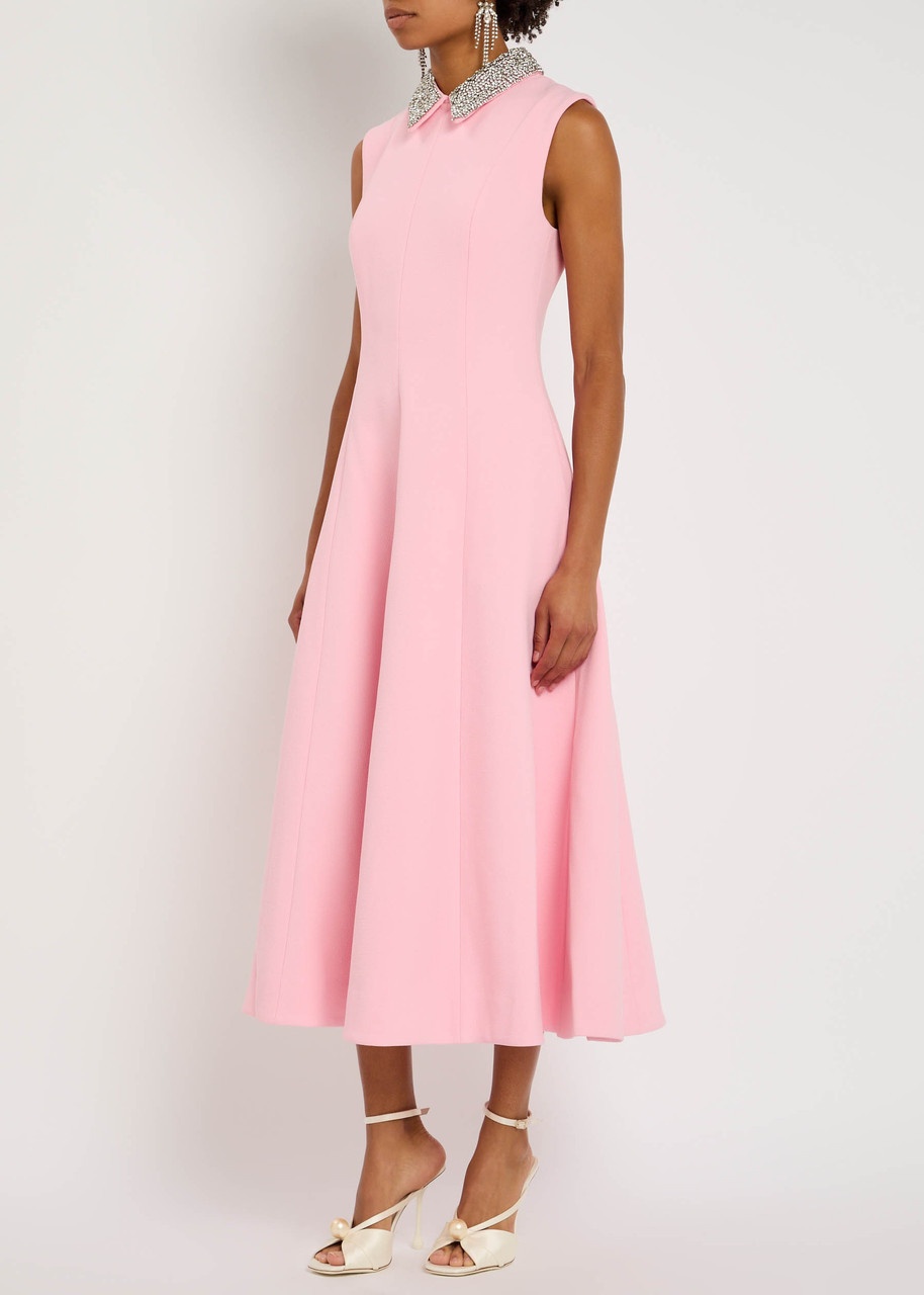 Rebecca Vallance Isabella Embellished Crepe Midi Dress - 2