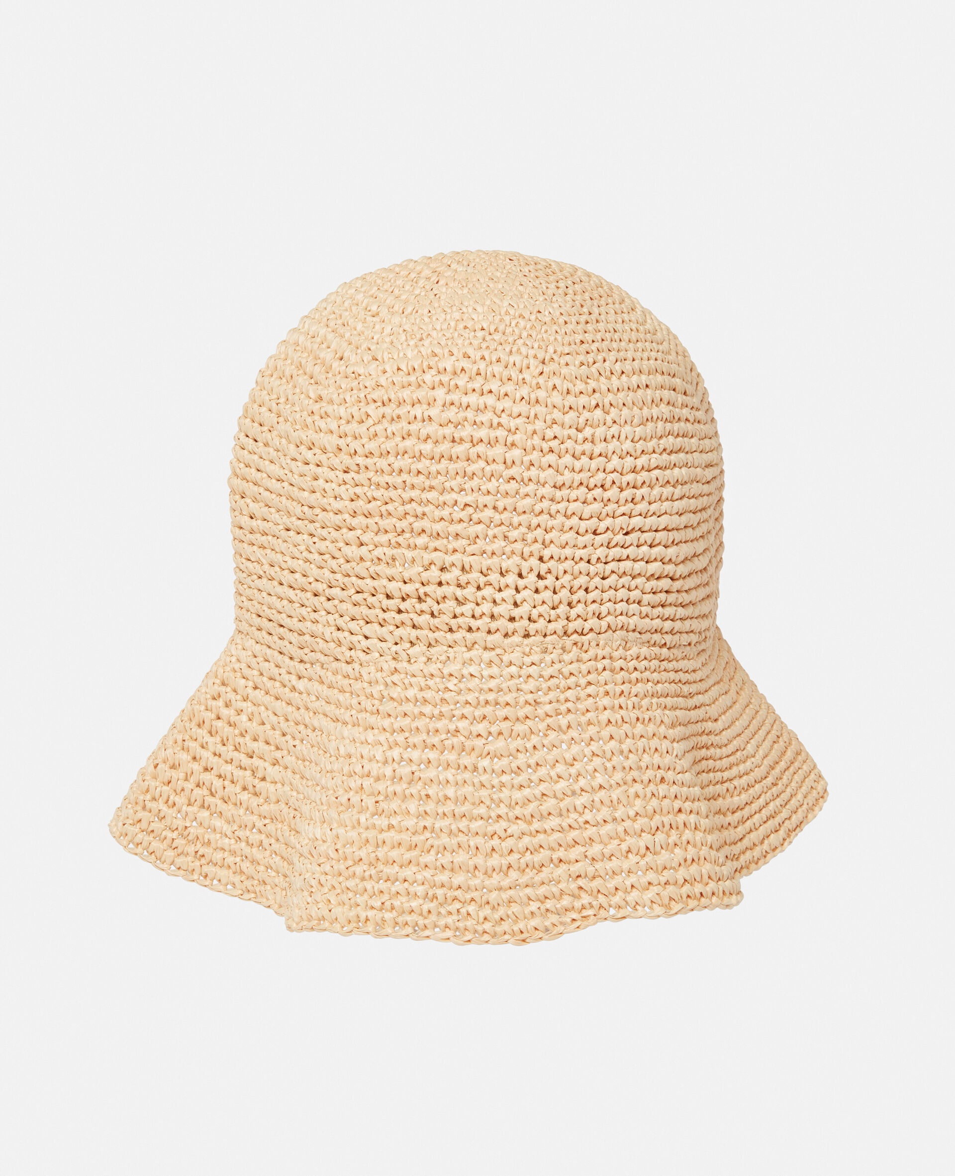 かごバッグ STELLA MCCARTNEY RAFFIA MONOGRAM LOGO HAT Stella McCartney Logo-Embroidered Crochet Raffia Tote Bag