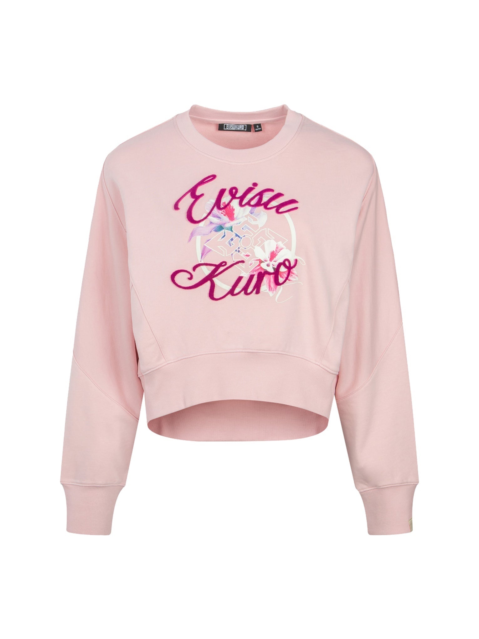 Floral Kamon Print and Logo Jacquard Loose Fit Sweatshirt - 14