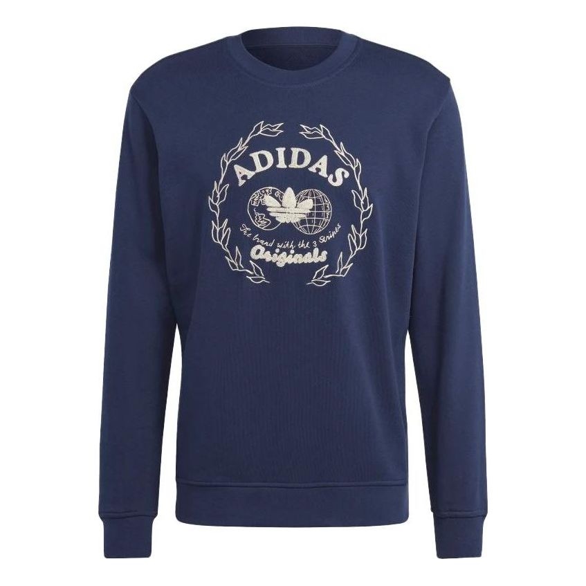 adidas Graphics Archive Crew Sweatshirt 'Blue' IC5769 - 1