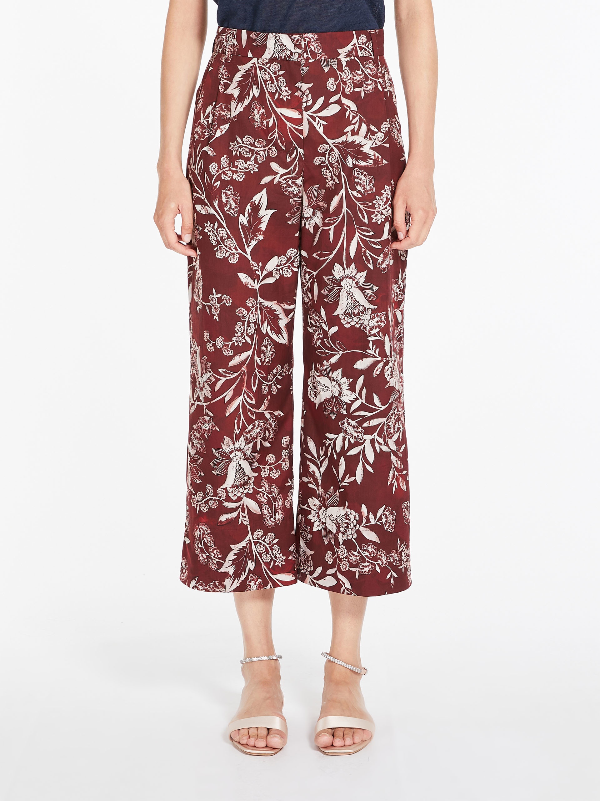 TERESA Printed cotton trousers - 3