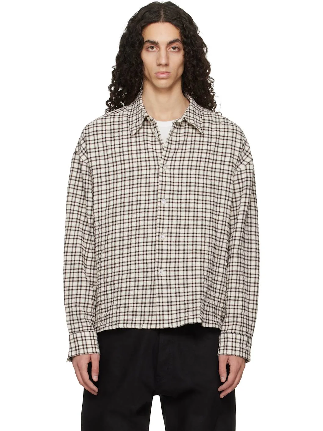 Beige & Black Nostra Shirt - 1