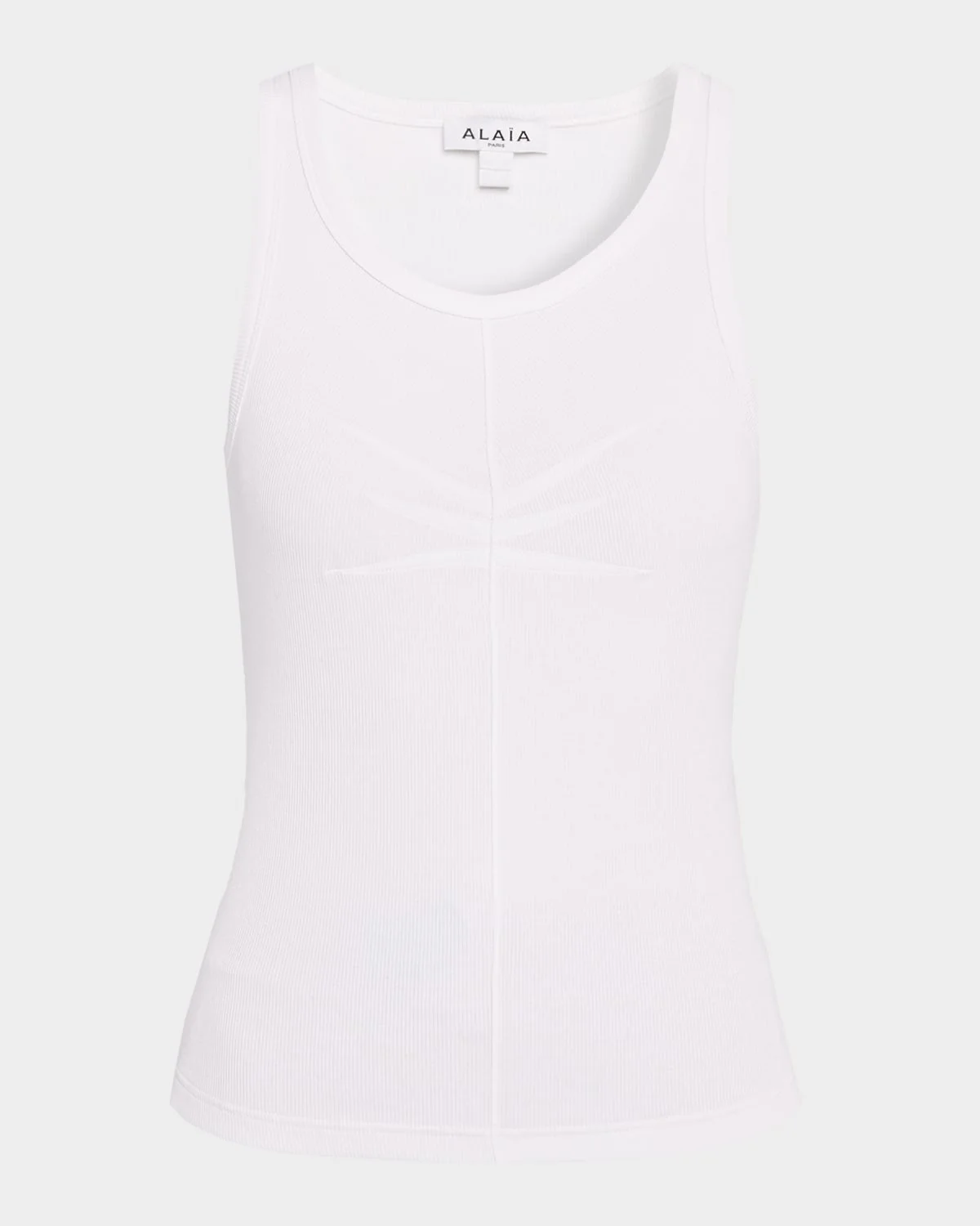 Darts Stretch Cotton Tank Top - 1