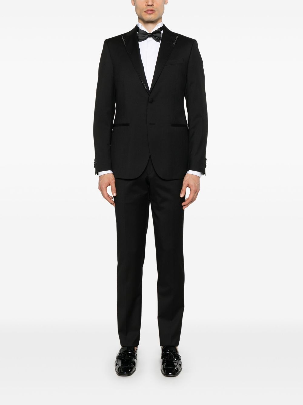 crystal-embellished dinner suit - 2