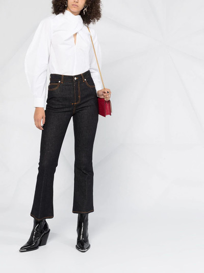 Alexander McQueen high-rise flared jeans outlook