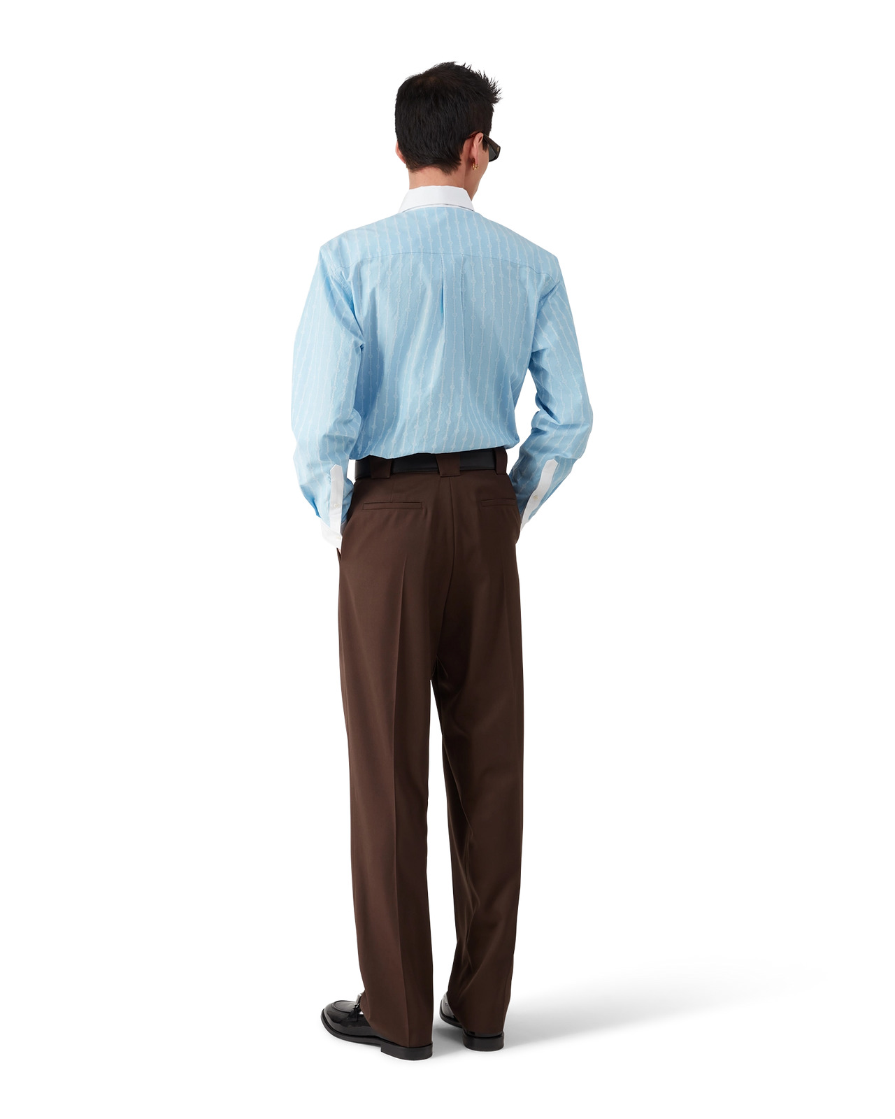 Laurel Stripe Jacquard Shirt | Casablanca Paris - 5