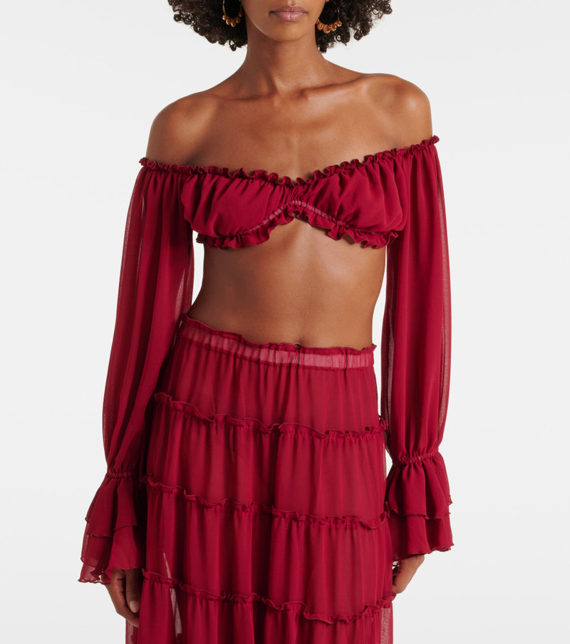 BANANHOT Elma off-shoulder crop top outlook