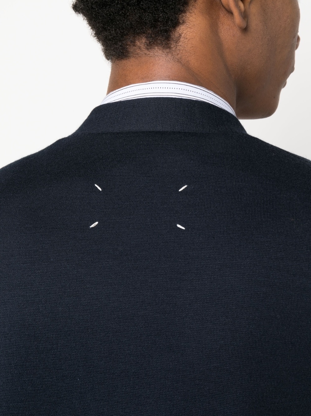 button-up wool-blend blazer - 5